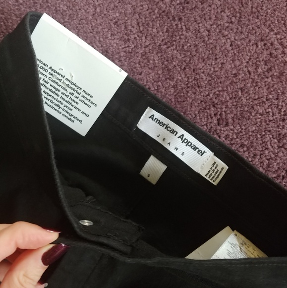 black American Apparel high waisted jeans - Picture 2 of 2